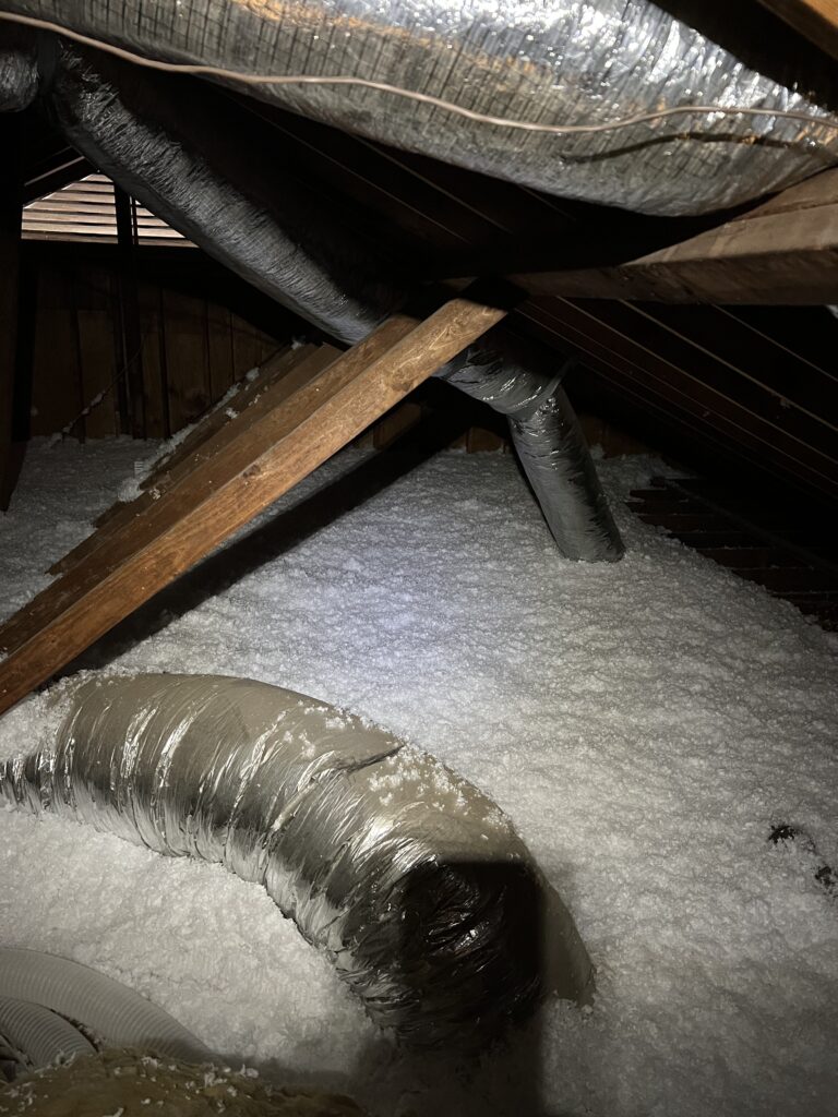 Old attic insulation replacement in Atlanta